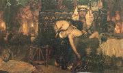 Sir Lawrence Alma-Tadema,OM.RA,RWS The Death of the first Born Spain oil painting artist